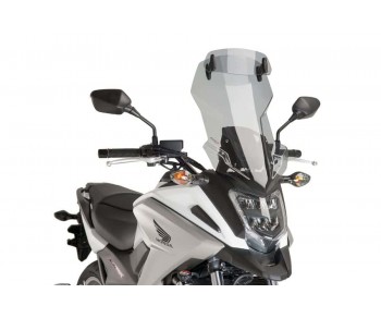 TOURING WINDSHIELD WITH VISOR FOR HONDA NC750X 2016-2020 - SMOKE